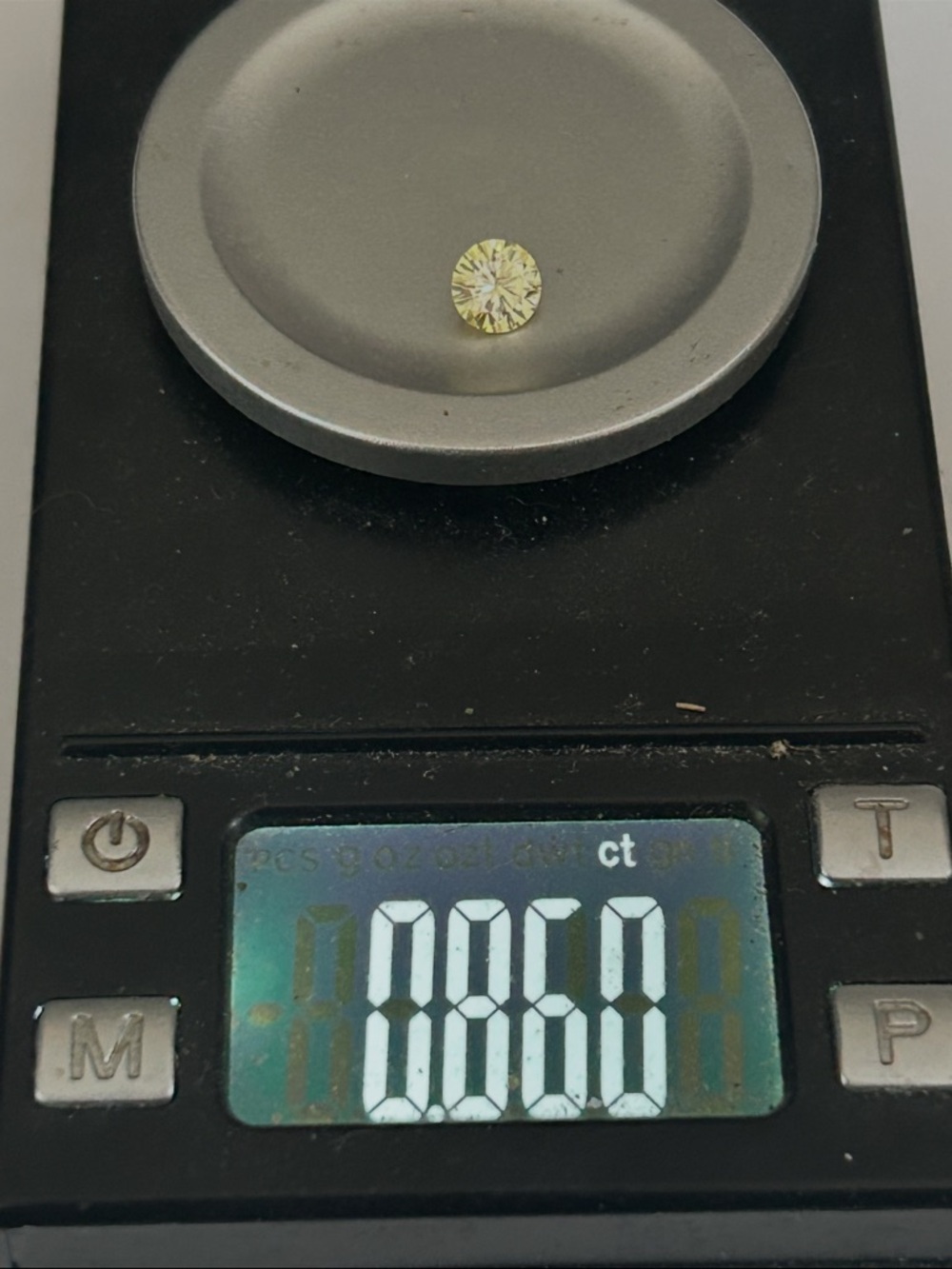 .86 ct Yellow Russian Lab Grown Diamond 6mm